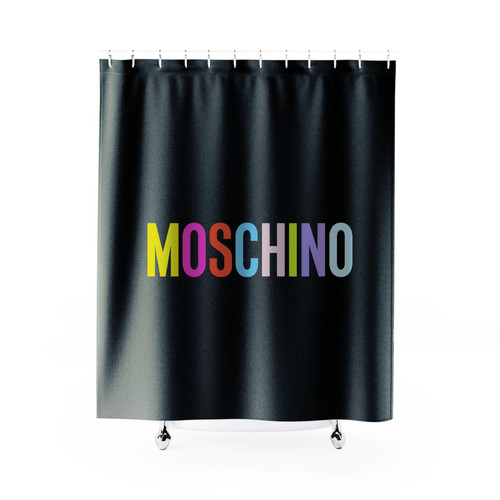 Moschino Milano Logo Shower Curtain