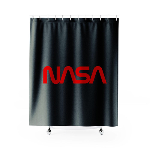 Nasa Worm Logo Shower Curtain