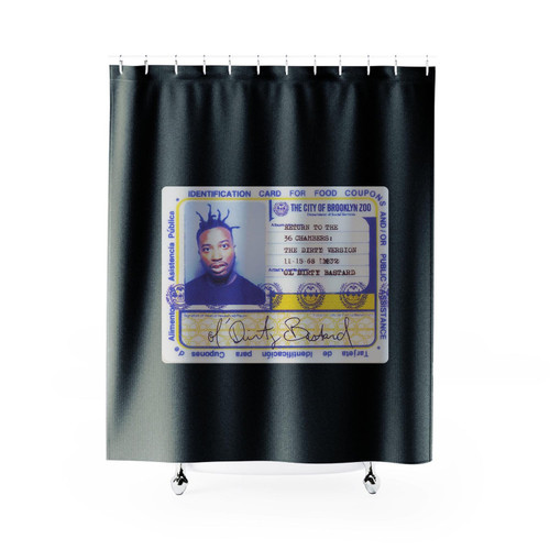 Old Dirty Bastard Odb Card License Wu Tang Clan Shower Curtain