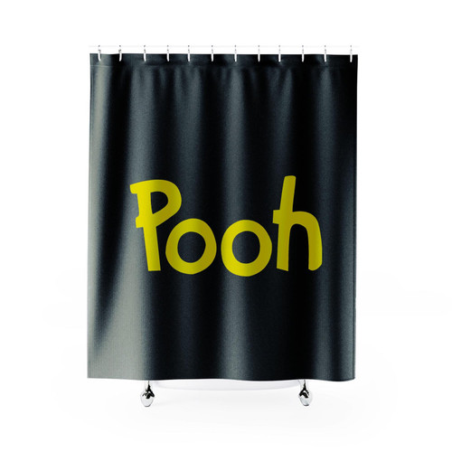 Pooh Text Disney Winnie The Pooh Shower Curtain