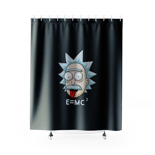 Rick And Morty Albert Einstein Shower Curtain
