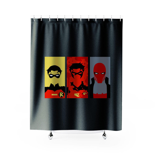 Robin Change Face Deadpool Shower Curtain