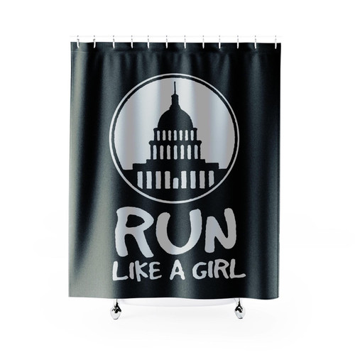 Run Like A Girl Shower Curtain