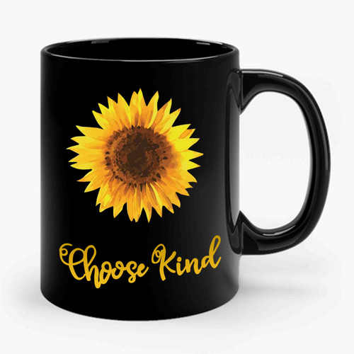 Choose Kindness Sunflower Ceramic Mug