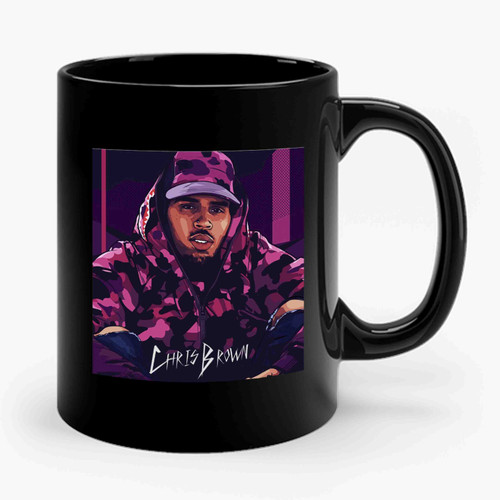 Chris Brown Camo Jacket Ceramic Mug