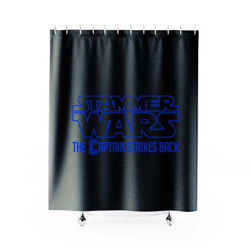 Stammer Wars The Captain Strikes Back Shower Curtain