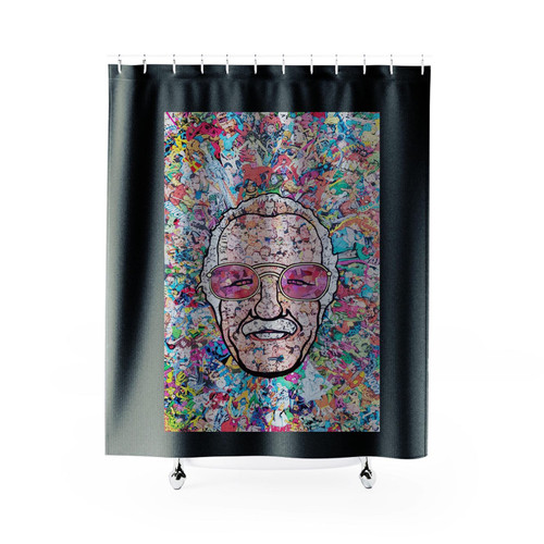 Stan Lee Face Art 1 Shower Curtain