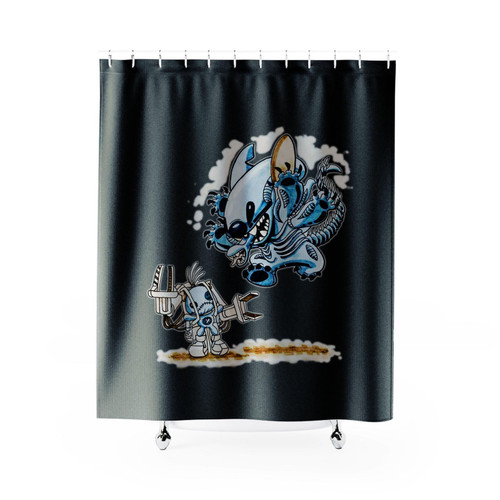 Stitch Alien Shower Curtain