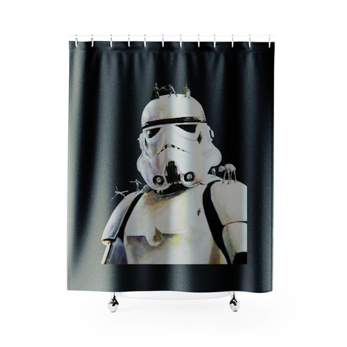 Stormtrooper Headscape Shower Curtain