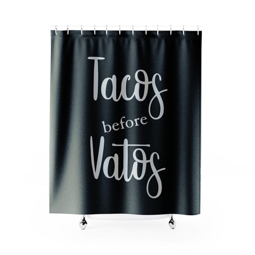 Taco Before Vatos Mexican St Patrick Day Shower Curtain
