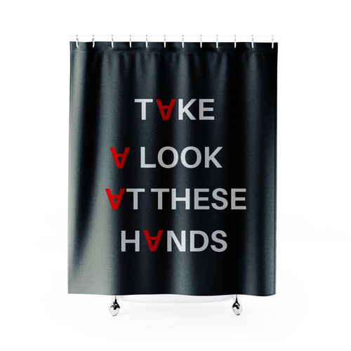Take A Look At These Hands Talking Heads Shower Curtain