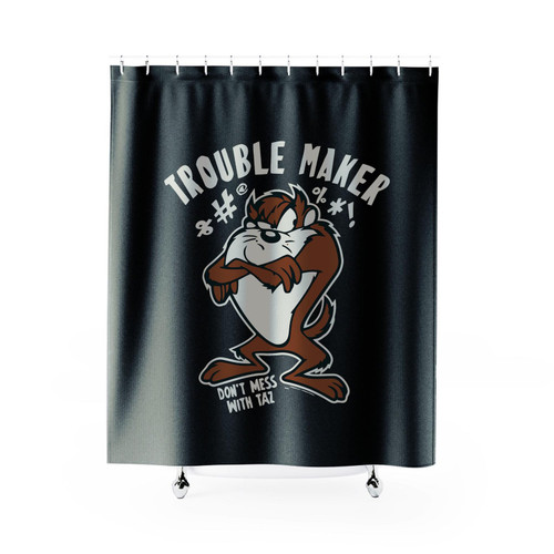 Taz Trouble Maker Tasmanian Devil Shower Curtain