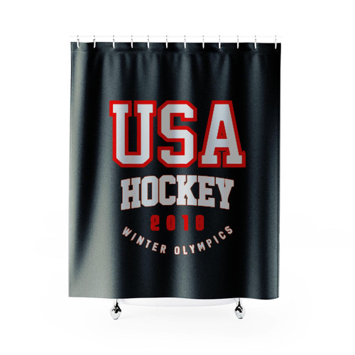 Team Usa Hockey Winter Olympics 2018 Shower Curtain