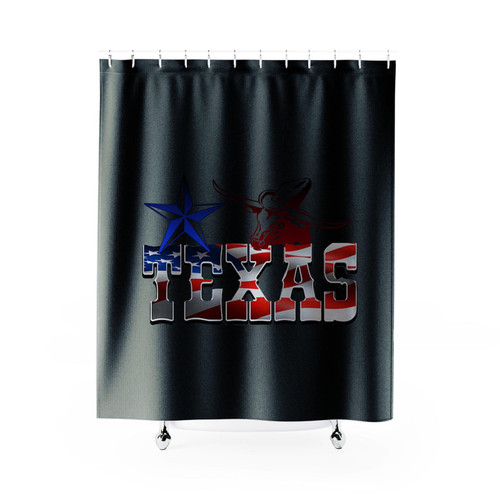 Texas The Lone Star State Usa Flag Shower Curtain