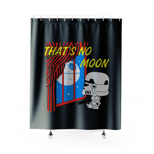 Thats No Moon Shower Curtain
