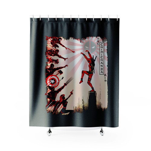 The Chimichanga Kid Deadpool Marvel Funny Comic Shower Curtain