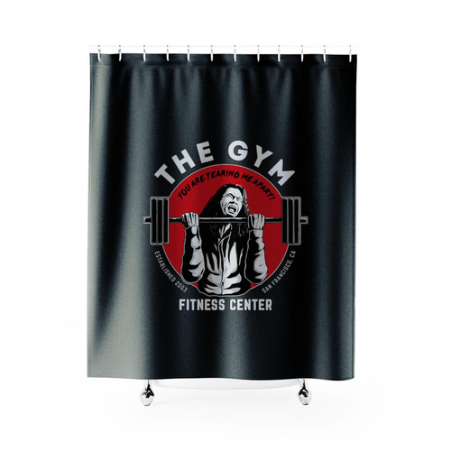 The Gym Fitness Tommy Wiseau Shower Curtain