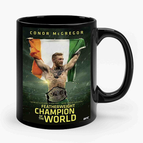 Close Up Conor Mcgregor Poster Ufc Champ 1 Ceramic Mug