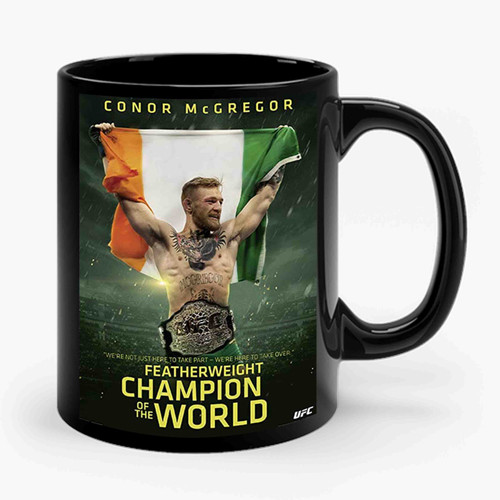 Close Up Conor Mcgregor Poster Ufc Champ Ceramic Mug