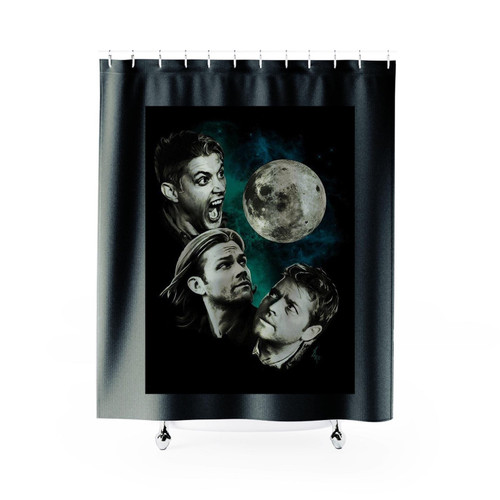 Three Supernatural Moon Shower Curtain