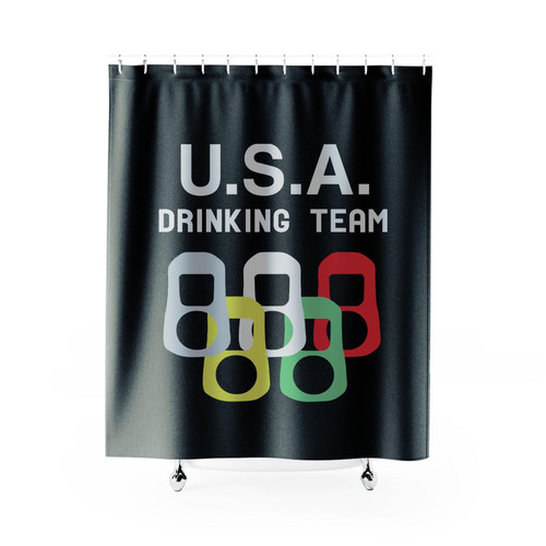 Usa Drinking Team Shower Curtain