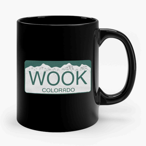 Colorado Native License Plate Hippie Ceramic Mug