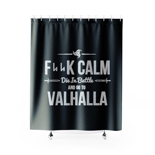 Vikings Valhalla Keep Calm Shower Curtain