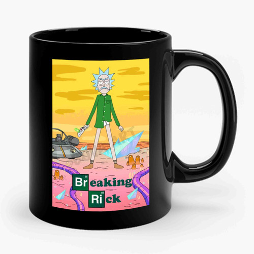 Comic Rick Breaking Rick Parody Ceramic Mug