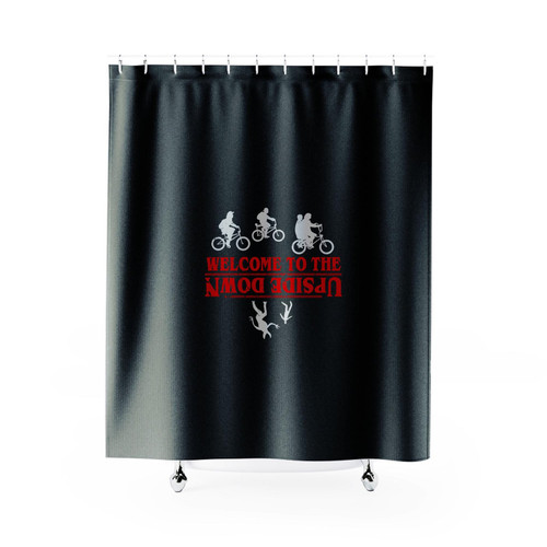 Welcome To The Upside Down Shower Curtain