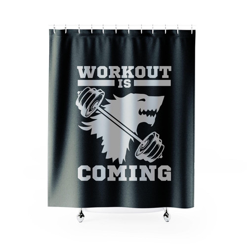 Workout Is Coming Game Of Thrones Shower Curtain