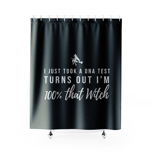 100% That Witch Halloween Shower Curtain