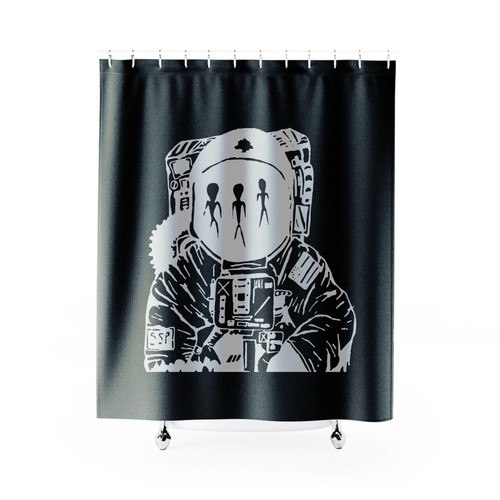 Alien Encounter Shower Curtain