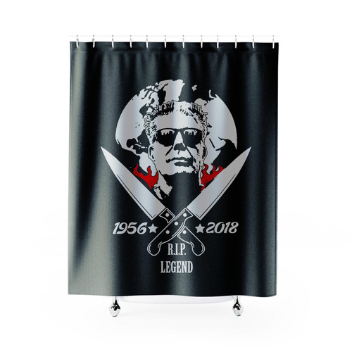 Anthony Bourdain American Celebrity Chef Shower Curtain