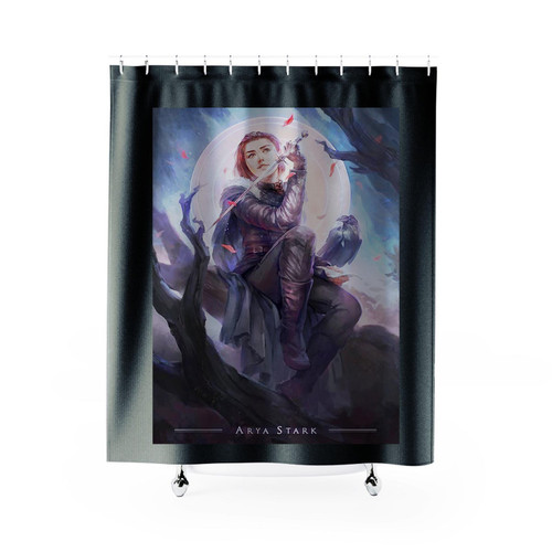 Arya Stark Moon Shower Curtain