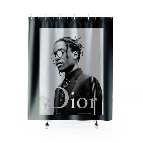 Asap Rocky Dior Shower Curtain