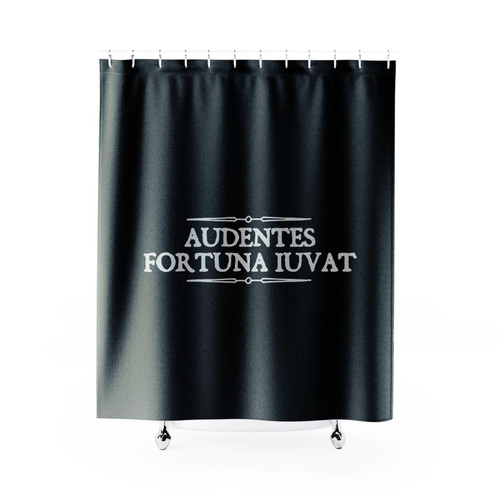 Audentes Fortuna Iuvat Funny Latin Phrases Julius Caesar Shower Curtain