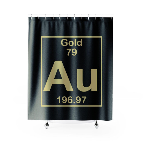 Aurum Gold Element Shower Curtain