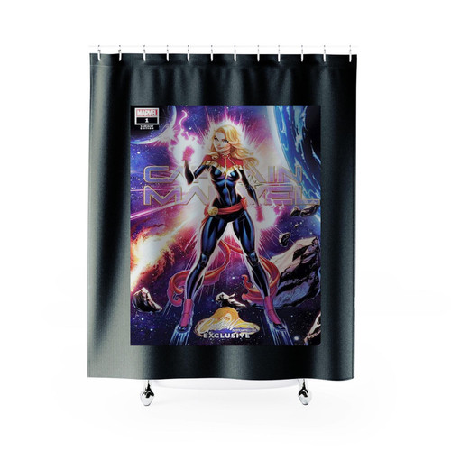 Avenger Carol Danvers Captain Marvel Shower Curtain