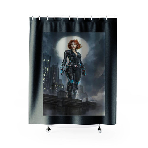 Avengers Black Widow District Shower Curtain