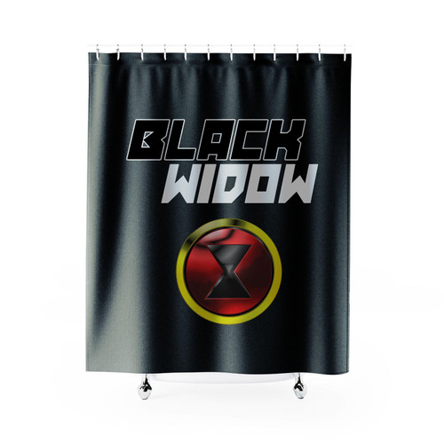 Avengers Black Widow Logo 1 Shower Curtain
