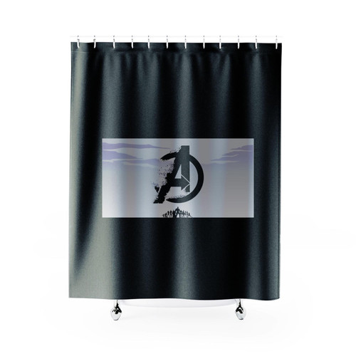 Avengers Endgame Minimalist Poster Shower Curtain