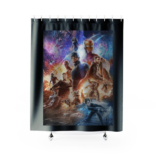 Avengers Endgame Super Hero Shower Curtain