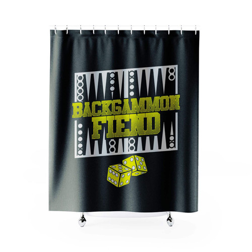 Backgammon Fiend Shower Curtain