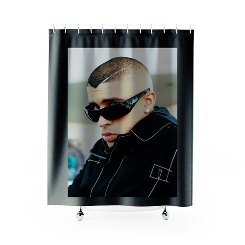 Bad Bunny Cool Shower Curtain