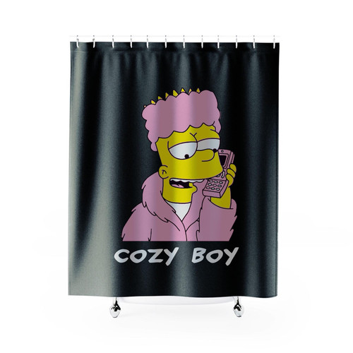 Bart Simpson Cozy Boy Shower Curtain