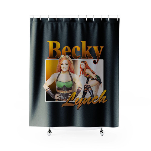 Becky Lynch Diva Wrestler Shower Curtain