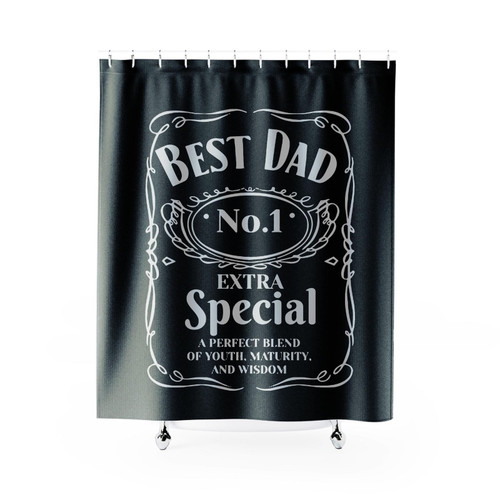Best Dad Jack Daniels Shower Curtain