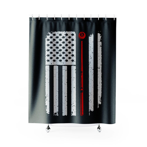 Billiard Snooker Pool Shower Curtain
