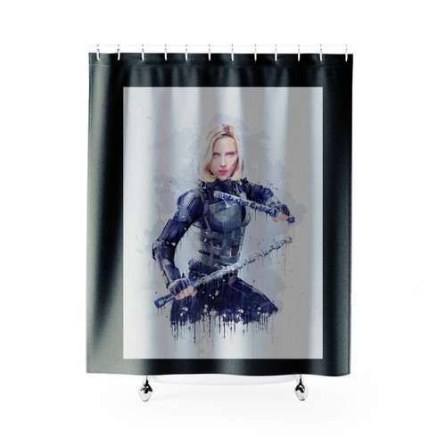 Black Widow Infinity War Shower Curtain