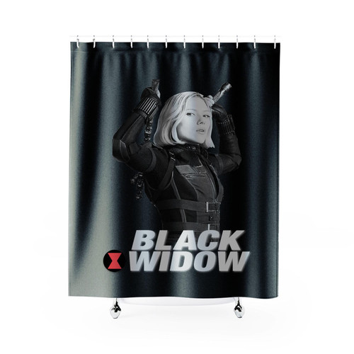 Black Widow Weapon Shower Curtain